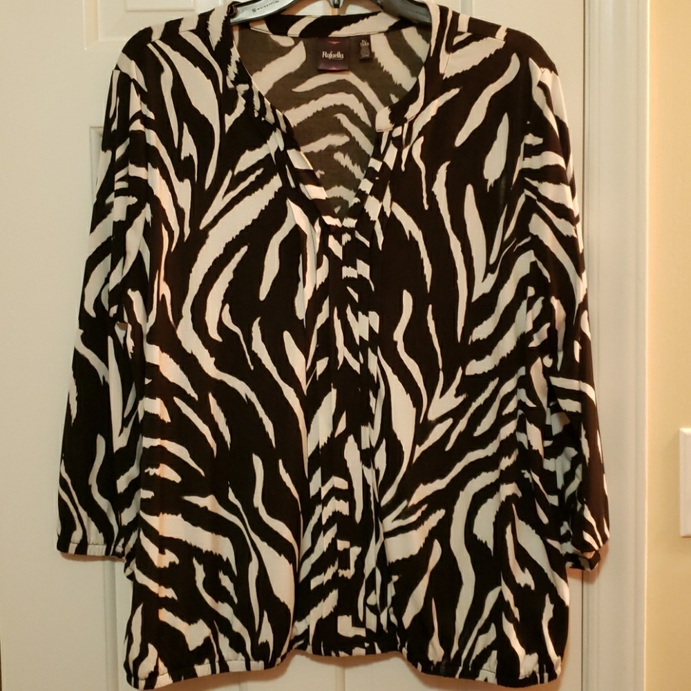 Zebra print blouse